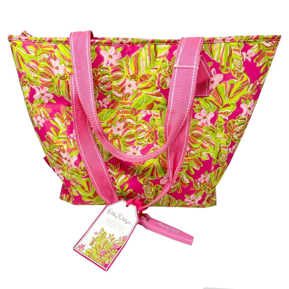 Lilly Pulitzer Large Jungle Tumble Insulated Cooler Tote Bag